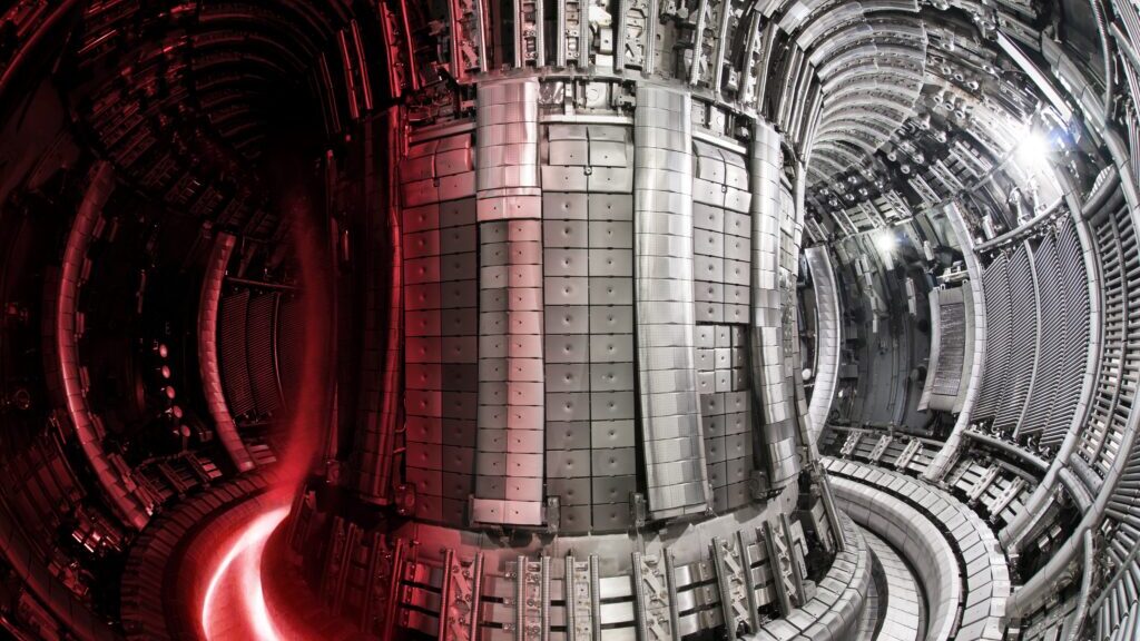 Im Jet-Fusionsreaktor werden die Wasserstoff-Isotope Deuterium und Tritium eingesetzt.